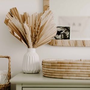 Set of 2, Dried Palm Leaves Boho Home Decor, Longlasting, Zero-Upkeep, Organic